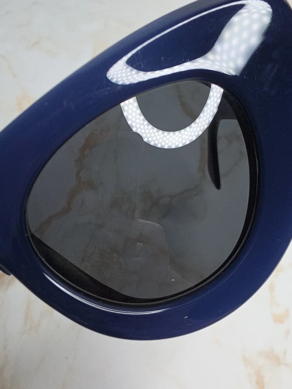 Celine Papillon Oversized Cat Eye Sunglasses Navy With Case